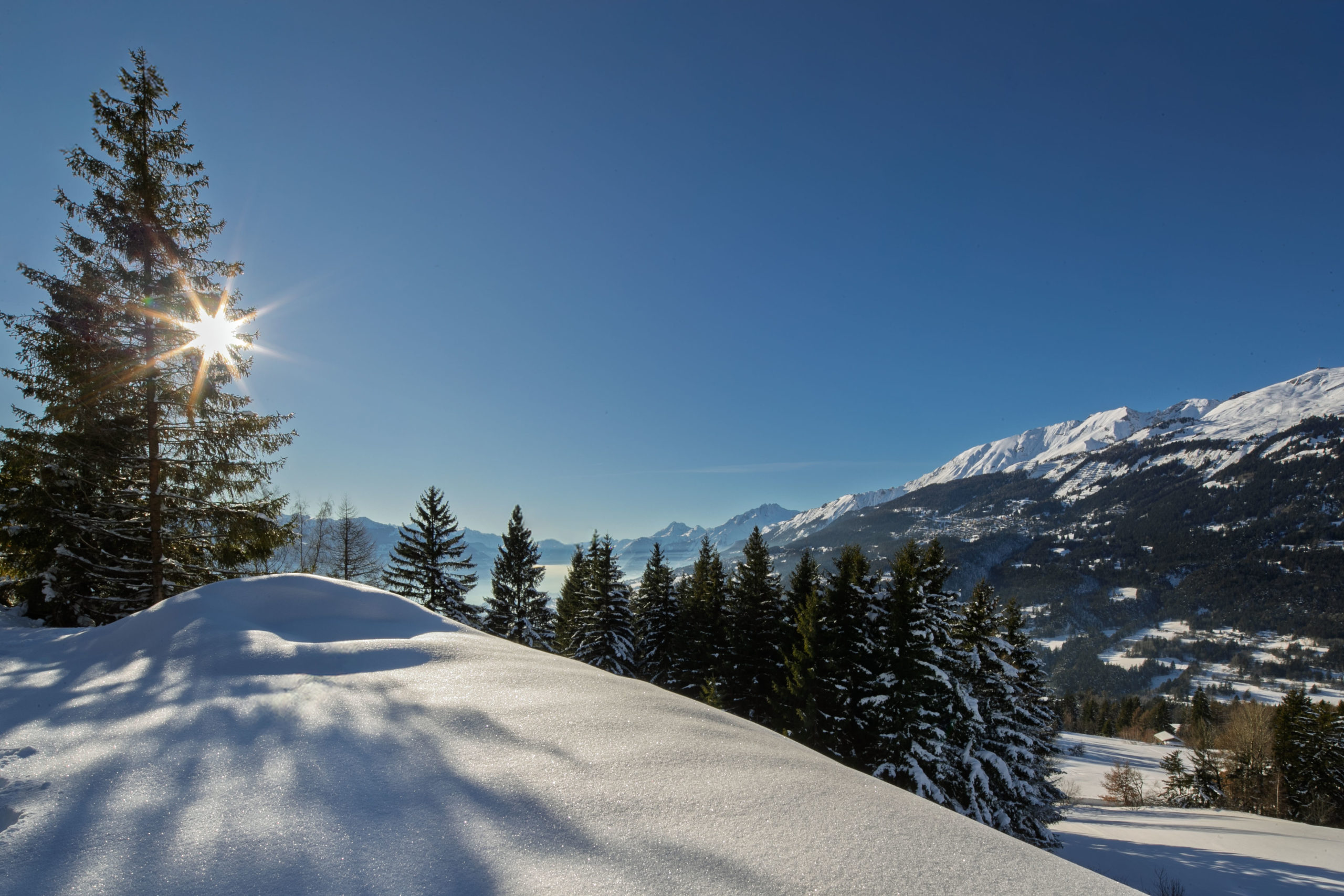 Chalet de prestige en cours de construction à Crans-Montana
