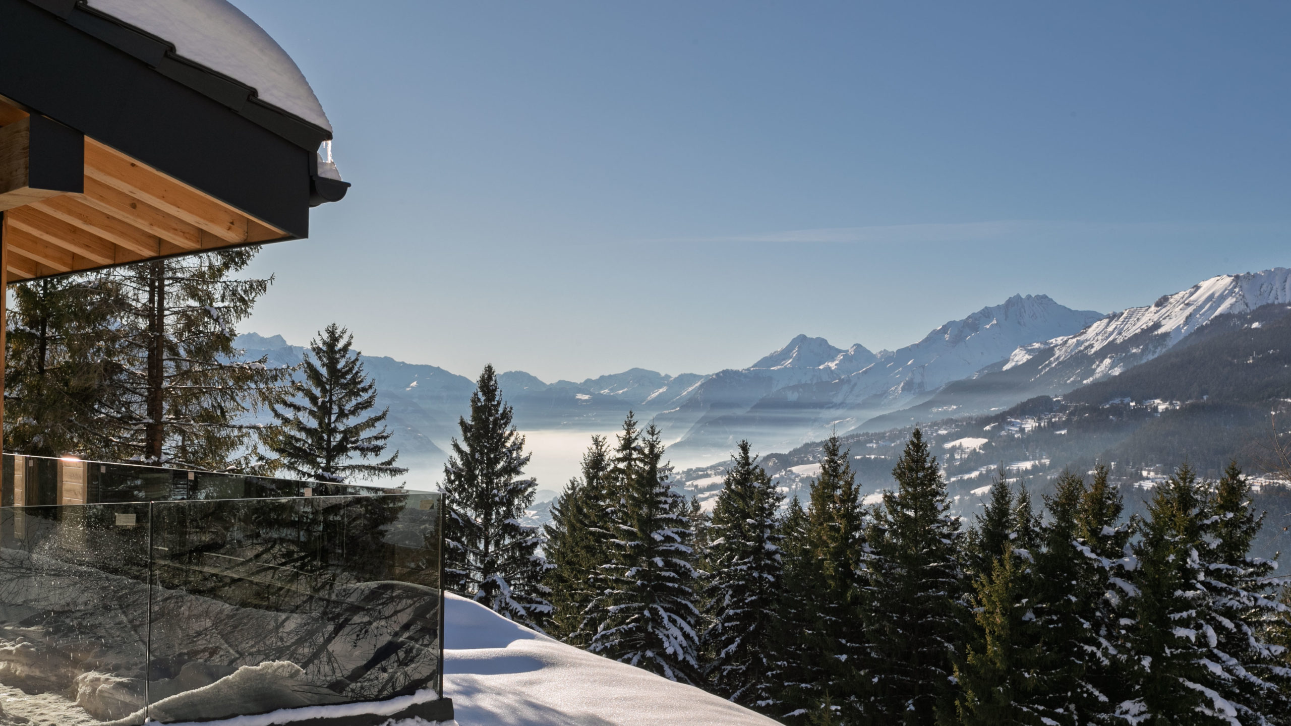 Chalet de prestige en cours de construction à Crans-Montana